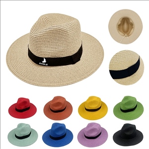Wide Brim Straw Panama Roll Up Fedora Beach Sun Hat